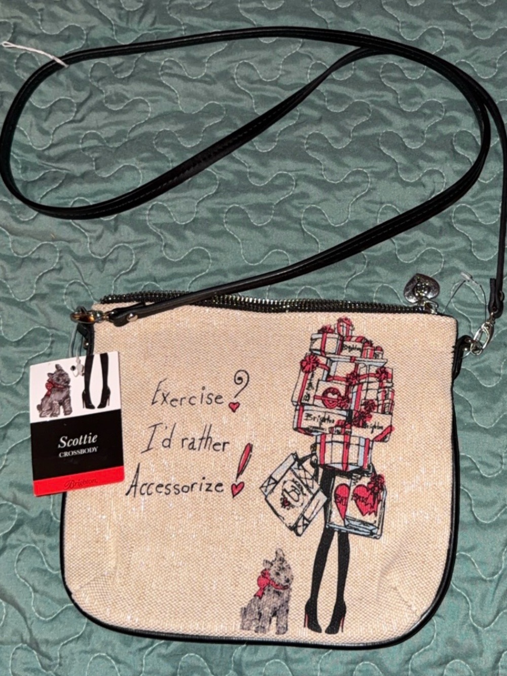 Brighton Beige Canvas 'I'd Rather Accessorize'